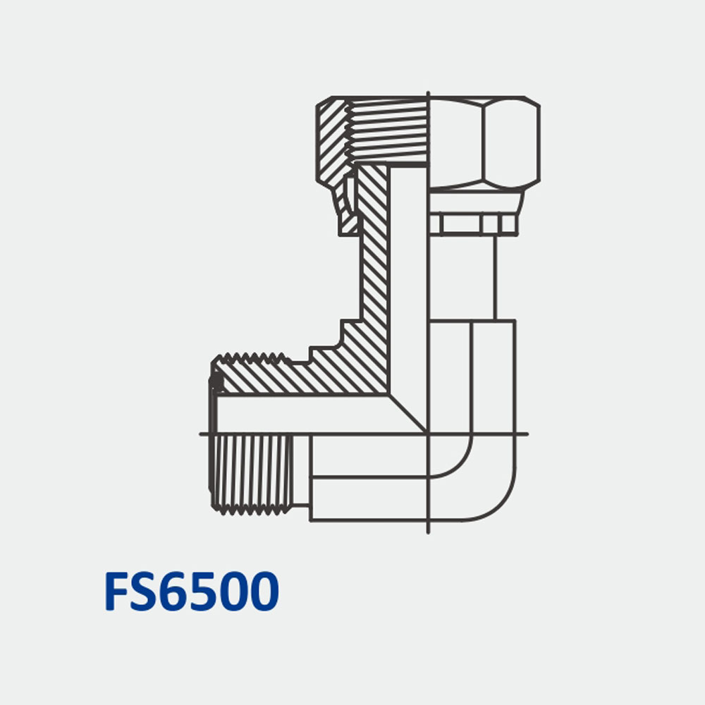 o形环端面密封接头FS6500 MFS-FFSS 90°