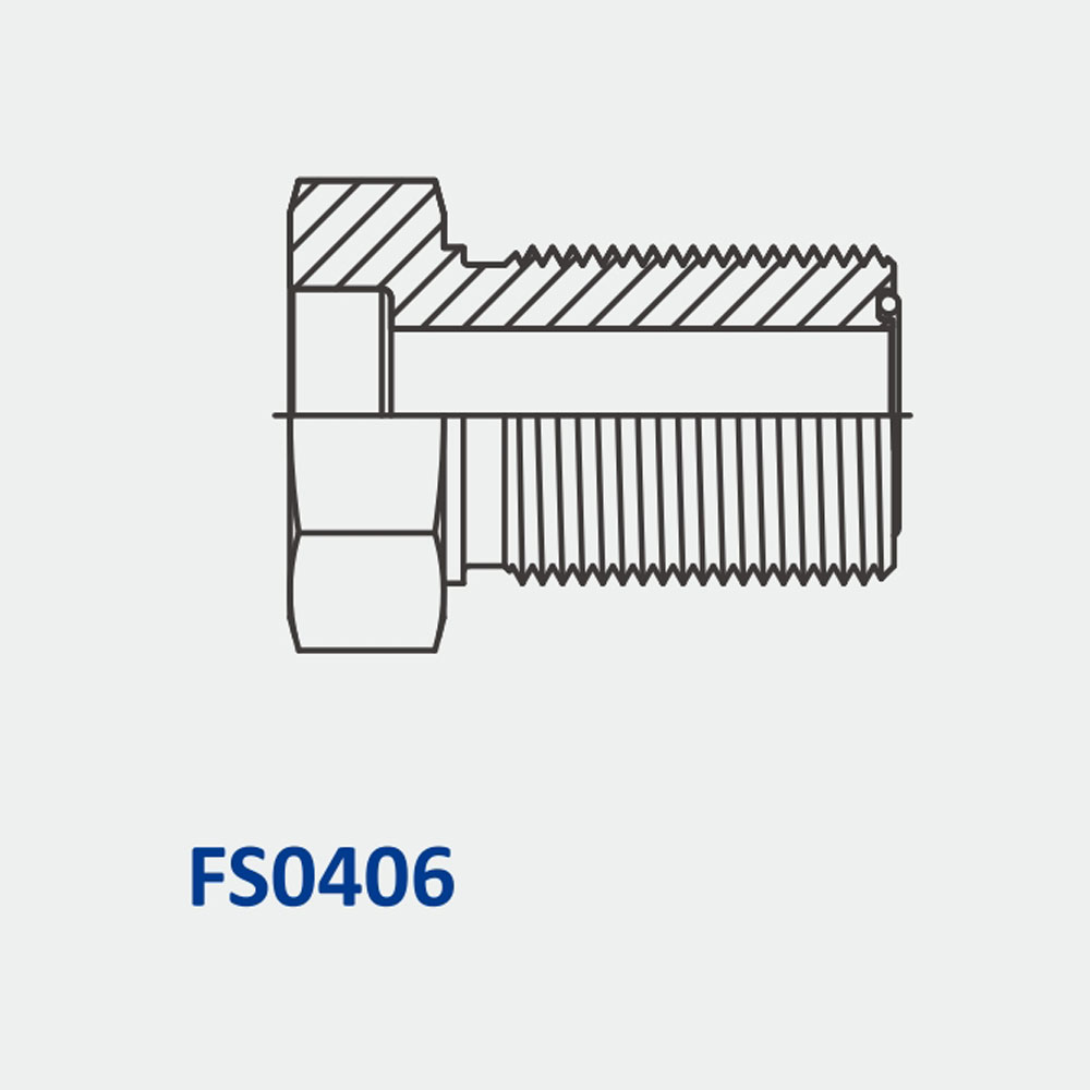 o形环端面密封接头FS0406孔- fs舱壁