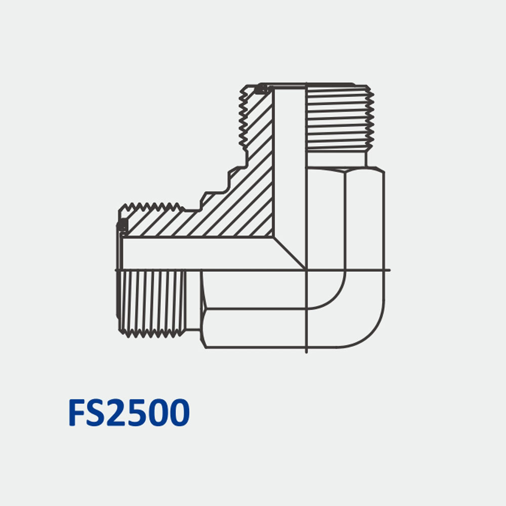 o形环端面密封接头FS2500 MFS-MFS 90°
