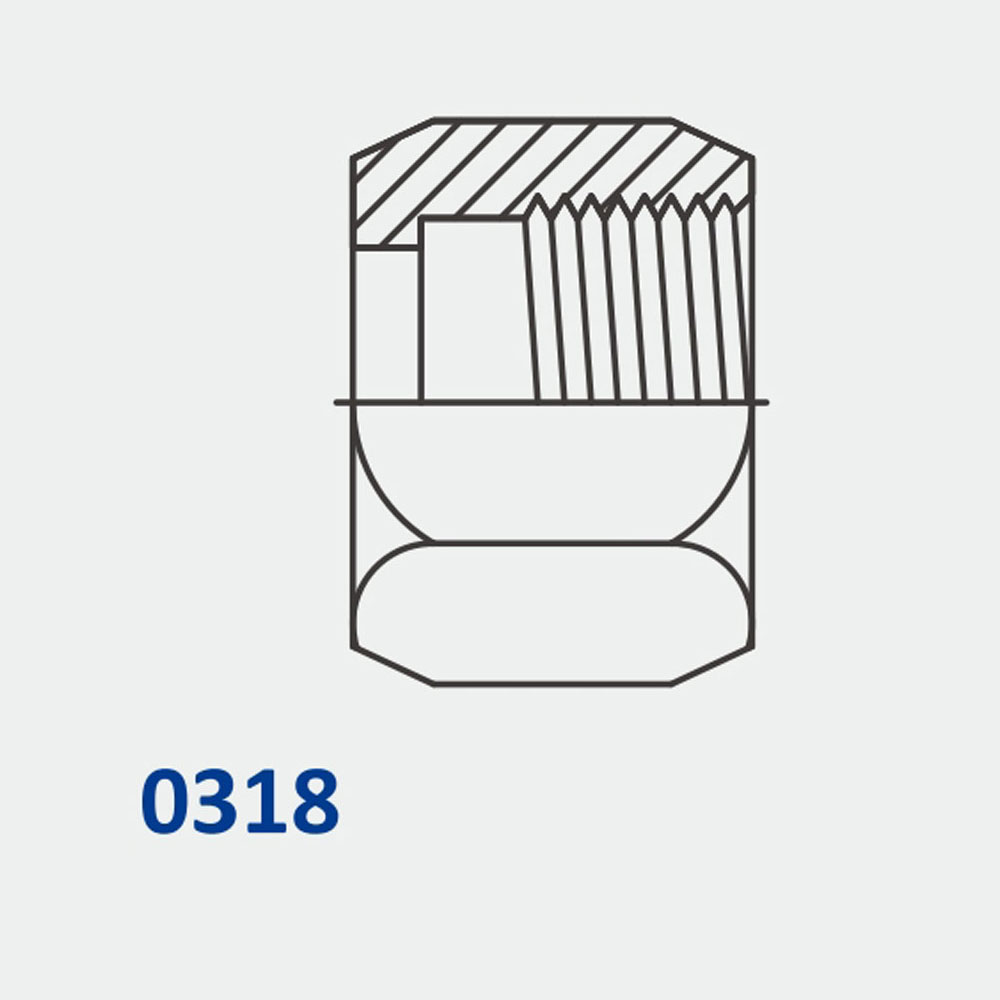 管配件和适配器318 JIC管螺母
