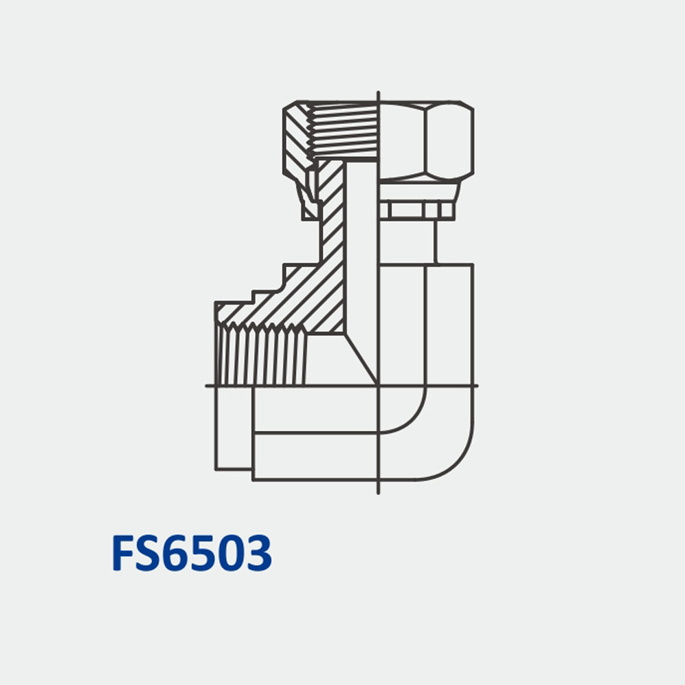 o形环端面密封接头FS6503 FP-FFSS 90°
