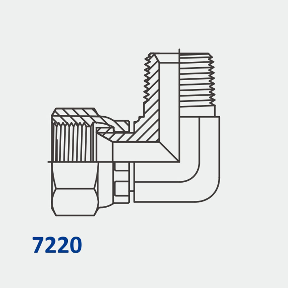 转换适配器7220 FJS-MBSPT 90°弯头