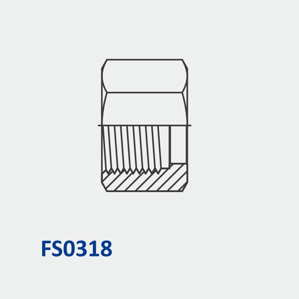 o形环表面密封接头FS0318螺母