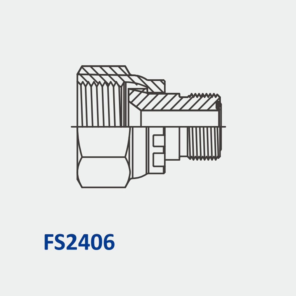 o形环端面密封接头FS2406 FFS-MFS管端减速器