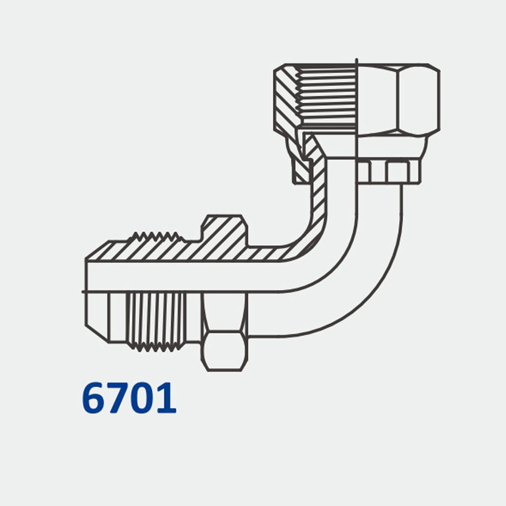 管配件和适配器6701 MJ-FJS扫角90°