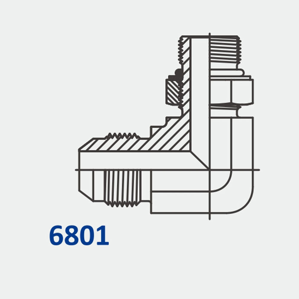 管配件和适配器6801 MJ-MAORB 90°