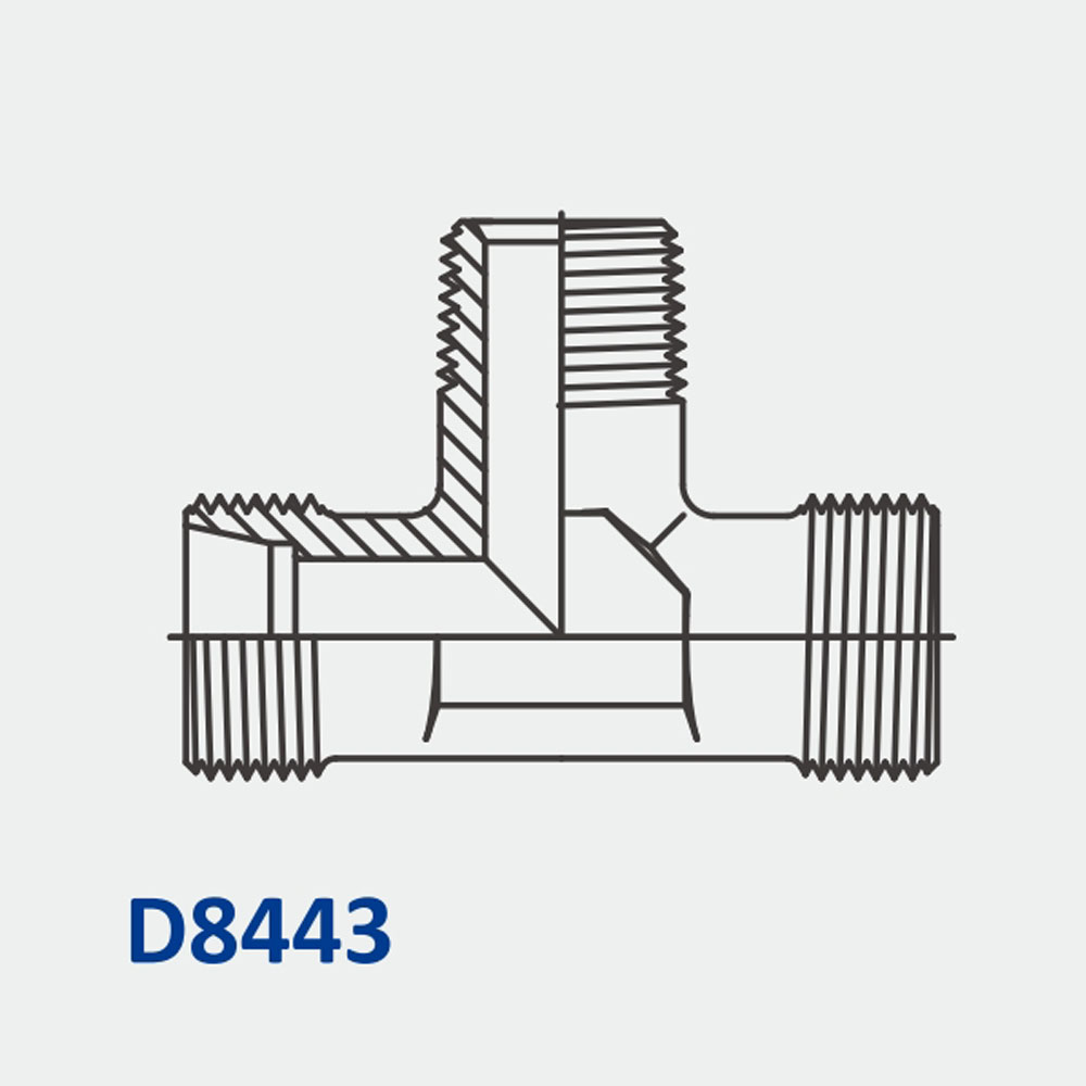 公制咬型D8443 MBT-MBT-MBSPT BR。仅限t恤衫体