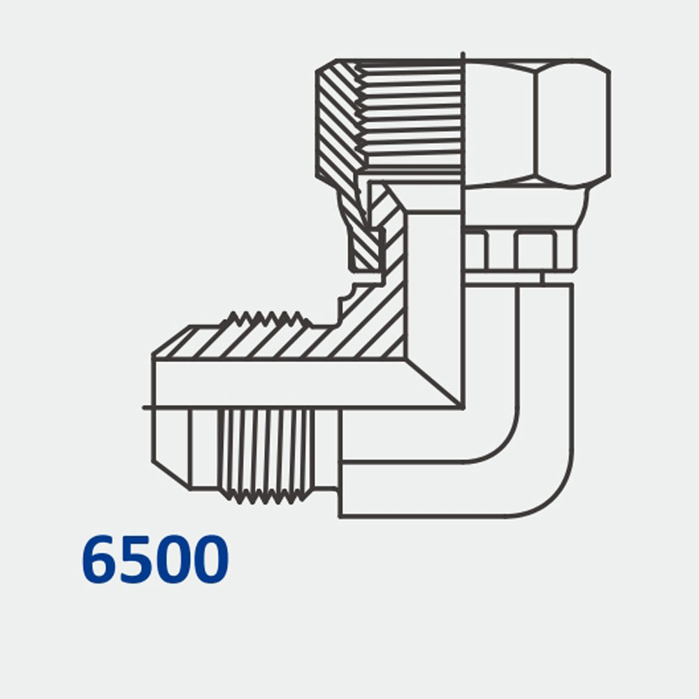 管件和适配器6500 MJ-FJS 90°