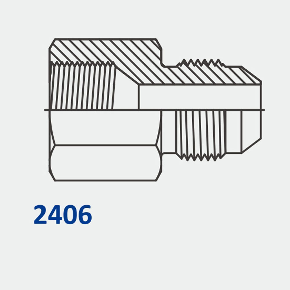 管配件及适配器2406 FJ-MJ直减速器