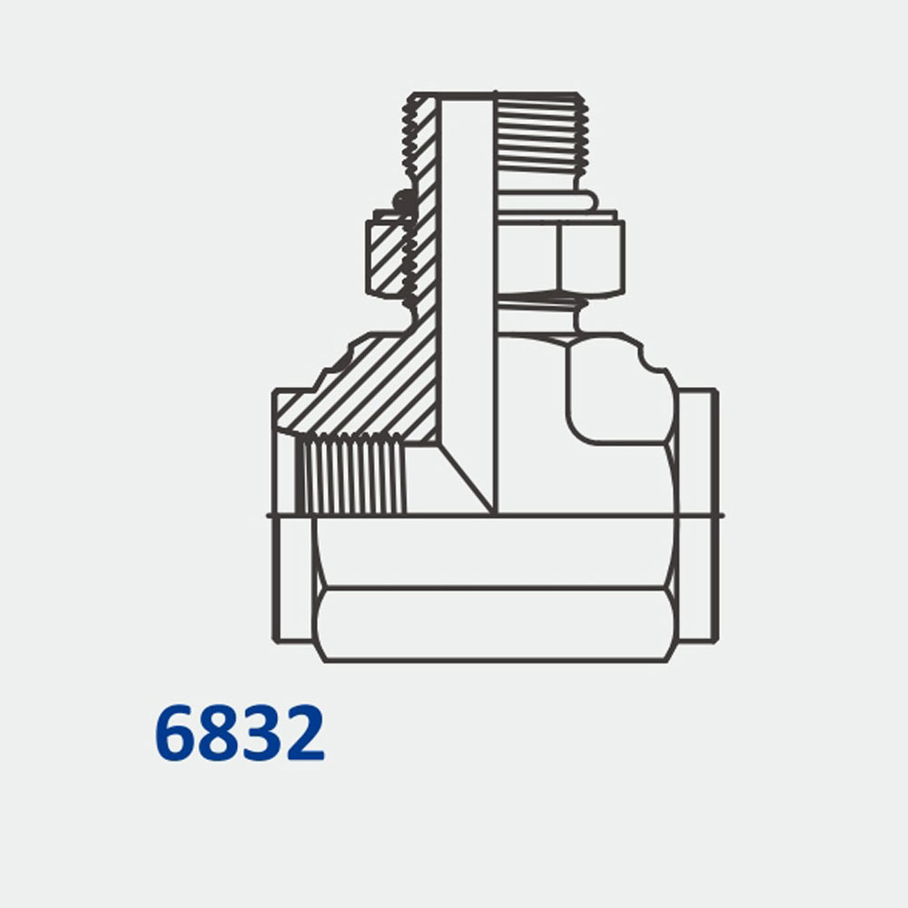 管配件和适配器6832 FORB-FORB-MAORB三通