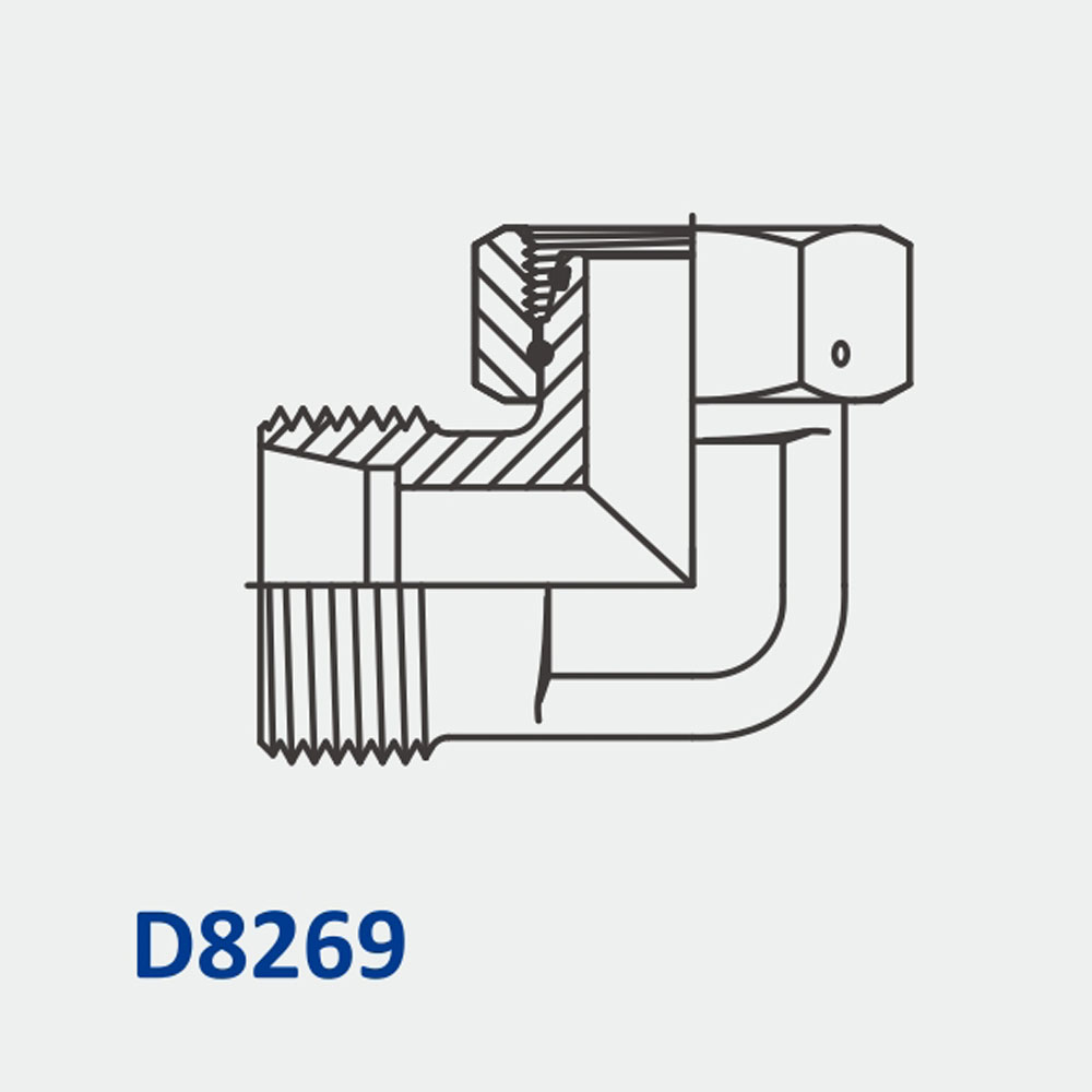 公制咬口型D8269 MBT-FMS Adj. 90-DKO阀体