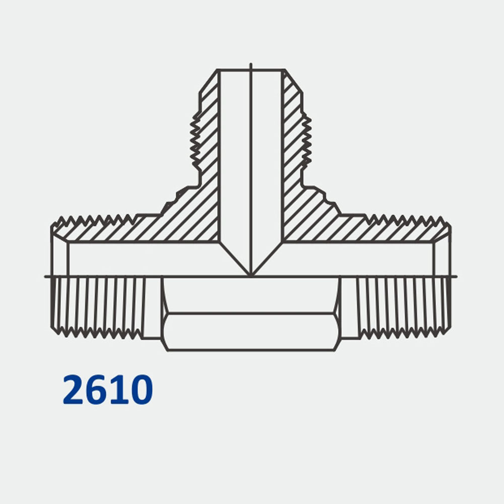 管配件和适配器2610 MP-MP-MJ三通