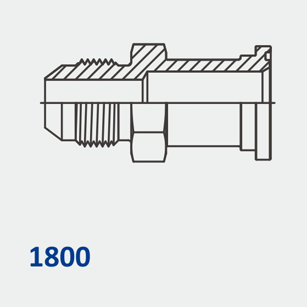 液压法兰/附件1800 mj -法兰直规范62